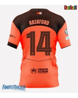 Barcelona Marcus Rashford #14 Tricou Fotbal Replică 2025-26 Barbati Treilea